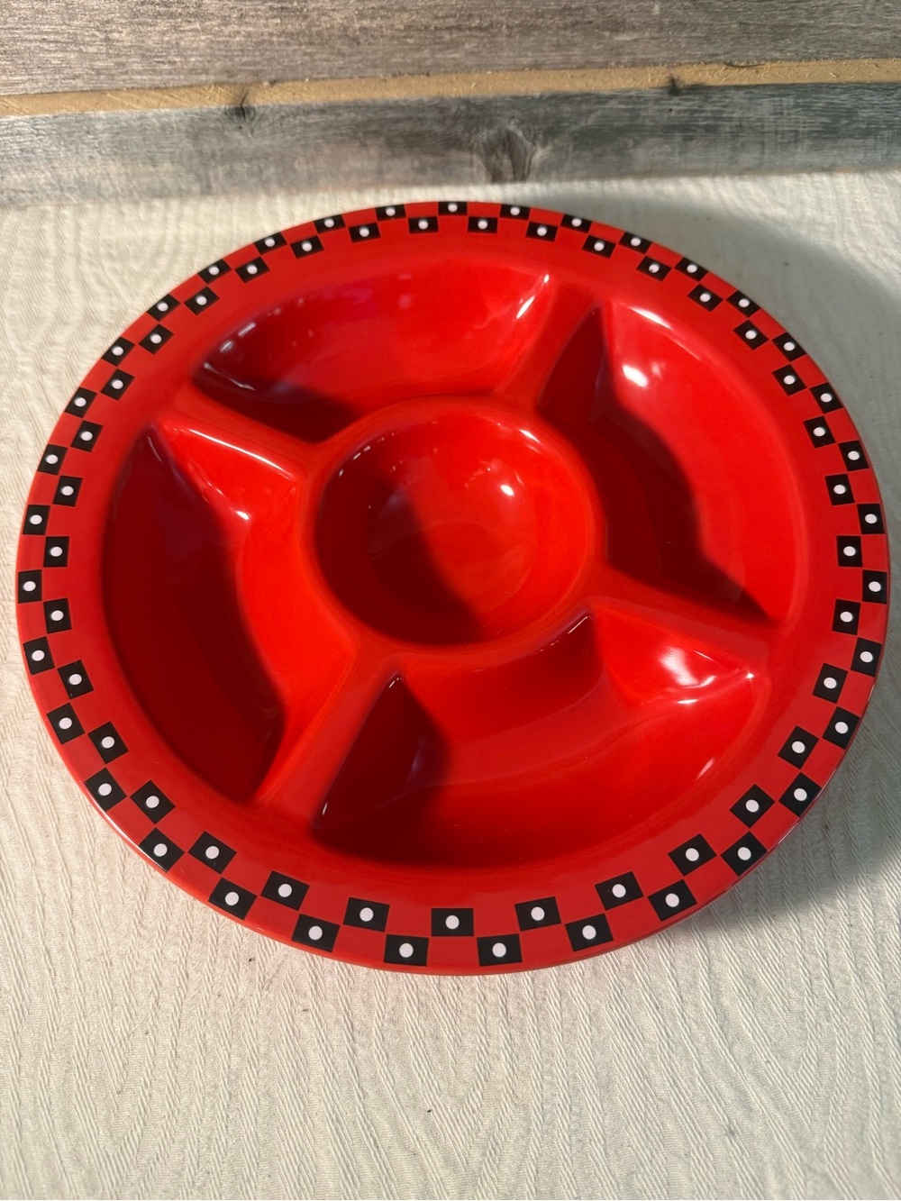 Home & Garden Party BBQ Relish Platter | Approx. 11" Diameter | Fun Cookout Serv